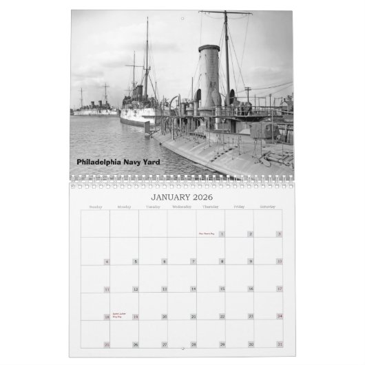 戦争の缶 カレンダー (1月 2026)