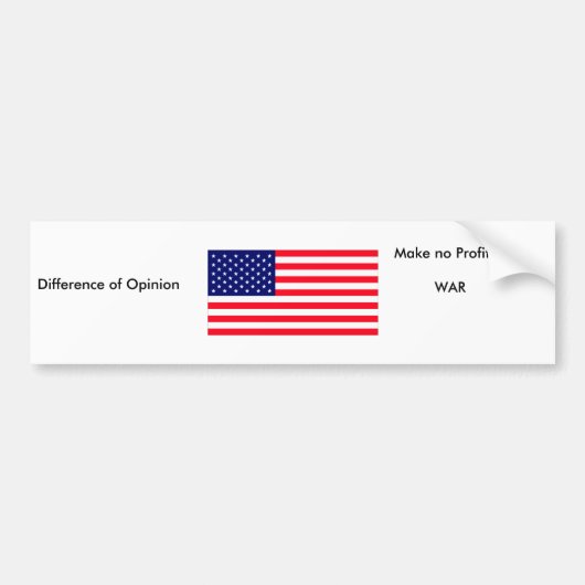 戦争のjGibneyの利益に博物館のZazzleのGIをしないで下さい バンパーステッカー (正面)