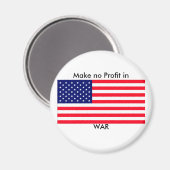 戦争のjGibneyの利益に博物館のZazzleのGIをしないで下さい マグネット (正面/裏面)