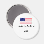 戦争のjGibneyの利益に博物館のZazzleのGIをしないで下さい マグネット (正面/裏面)