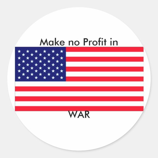 戦争のjGibneyの利益に博物館のZazzleのGIをしないで下さい ラウンドシール (正面)