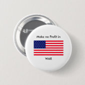 戦争のjGibneyの利益に博物館のZazzleのGIをしないで下さい 缶バッジ (正面&裏面)