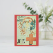 戦争はがき、ヴィンテージ赤十字 ポストカード (スタンド正面)