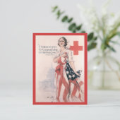 戦争はがき、ヴィンテージ赤十字 ポストカード (スタンド正面)