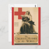 戦争はがき、ヴィンテージ赤十字 ポストカード (正面/裏面)