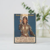 戦争はがき、ヴィンテージ・ジョアン・オブ・アーク ポストカード (スタンド正面)