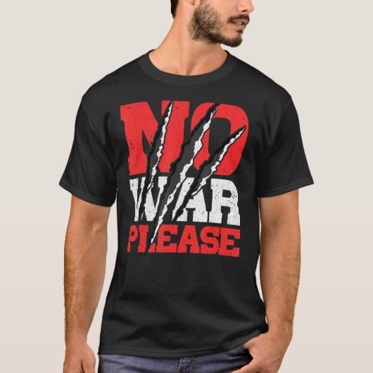戦争はご遠慮ください Tシャツ (正面)