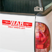 戦争はバンパーステッカーを決定しません バンパーステッカー (トラック上)