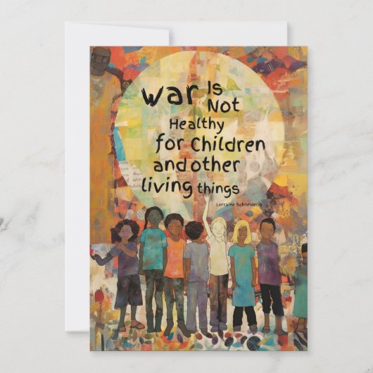 戦争は子どもの引用文には不健全 シーズンカード (正面)
