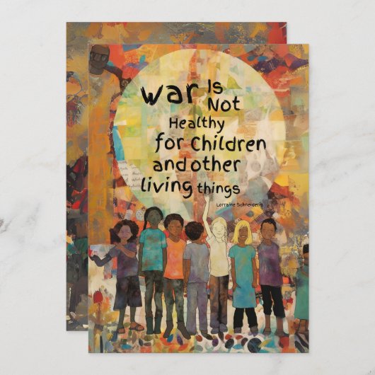 戦争は子どもの引用文には不健全 シーズンカード (正面/裏面)