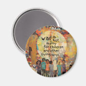 戦争は子どもの引用文には不健全 マグネット (正面/裏面)