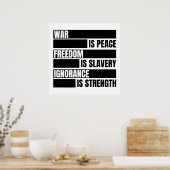 戦争は平和である自由は奴隷である ポスター (キッチン)