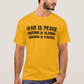 戦争は平和です Tシャツ