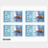 戦争は平和オバマのステッカー 長方形シール (シート)