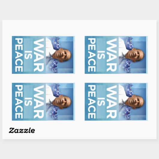 戦争は平和オバマのステッカー 長方形シール (シート)