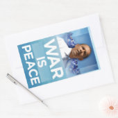 戦争は平和オバマのステッカー 長方形シール (封筒)