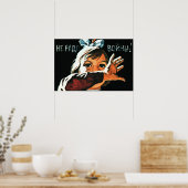 「戦争は必要ない」ヴィンテージ1962年ロシアプロパガンダ ポスター (キッチン)