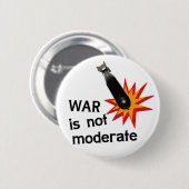 戦争は穏健でない 缶バッジ (正面&裏面)