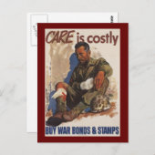 戦争は第二次世界大戦の犠牲を伴う ポストカード (正面/裏面)