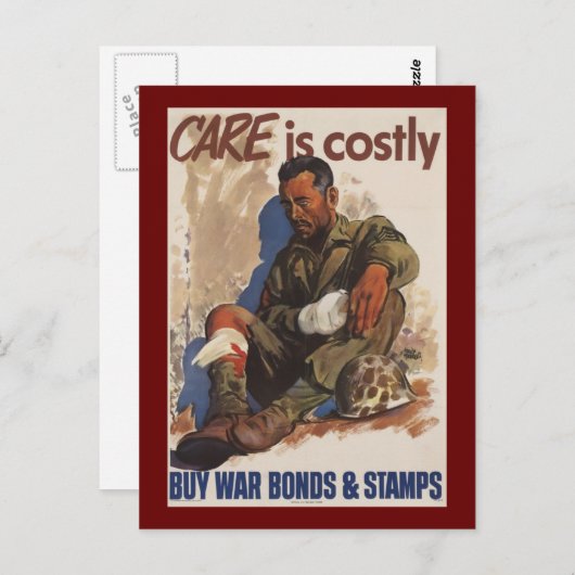 戦争は第二次世界大戦の犠牲を伴う ポストカード (正面/裏面)