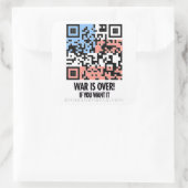 戦争は終わりました! スクエアシール (バッグ)