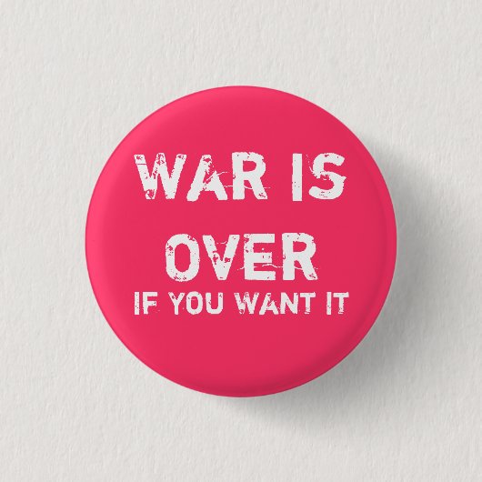 戦争は終わりました 缶バッジ (正面)