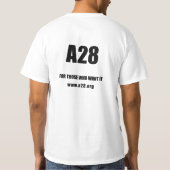 戦争は終わりました Tシャツ (裏面)