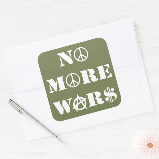 戦争は終わり スクエアシール (封筒)