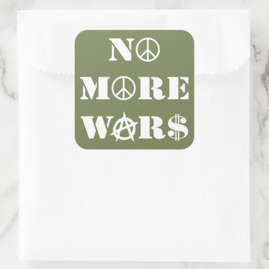 戦争は終わり スクエアシール (バッグ)