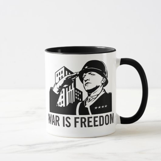 戦争は自由のマグです マグカップ (右)