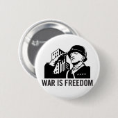 戦争は自由ボタンです 缶バッジ (正面&裏面)