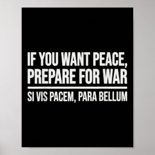 戦争もしの準備をして平和を望むSi Vis Pacem Par ポスター