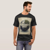 戦争より人道 – 反第一次世界大戦抗議アート詩 Tシャツ (正面フル)