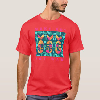 戦争より芸術を少年 Tシャツ