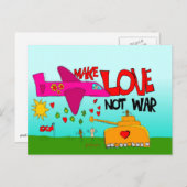 戦争をしないで愛する ポストカード (正面/裏面)