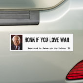戦争を愛すればMccainのSata著後援される警笛の音… バンパーステッカー (車上)