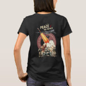 戦争を止めろ(ダークモード)｜女性たち Tシャツ (裏面)