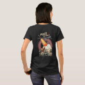 戦争を止めろ(ダークモード)｜女性たち Tシャツ (裏面フル)
