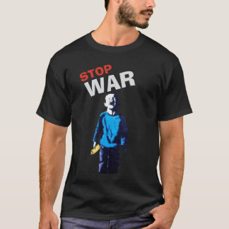 戦争を止めろ 平和を始めよう グラフィックTシャツ Tシャツ