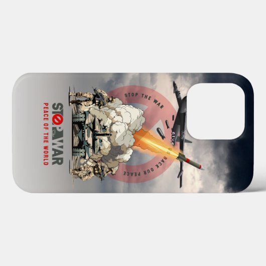 戦争を止めろ| Case-Mate iPhoneケース (裏面 (横))