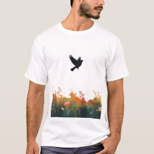 戦争を超えて平和へ - 平和の鳩 グラフィックTシャツ Tシャツ