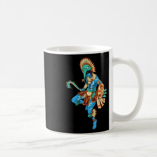 戦争アステカと太陽の神 – Huitzilopochtli コーヒーマグカップ (右)