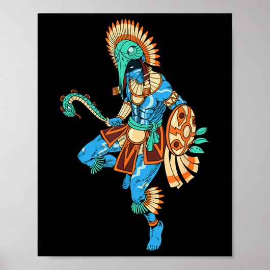 戦争アステカと太陽の神 – Huitzilopochtli ポスター (正面)