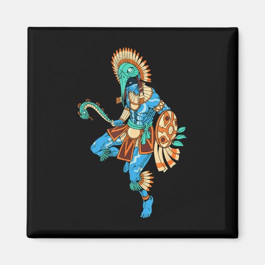 戦争アステカと太陽の神 – Huitzilopochtli マグネット (正面)
