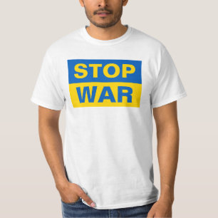 戦争ウクストップライナ Tシャツ