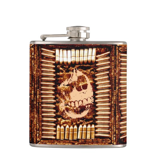 戦争スカル フラスク (正面)