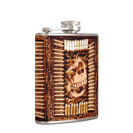 戦争スカル フラスク (右)