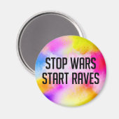 戦争ストップが猛威を奮い立てる マグネット (正面/裏面)