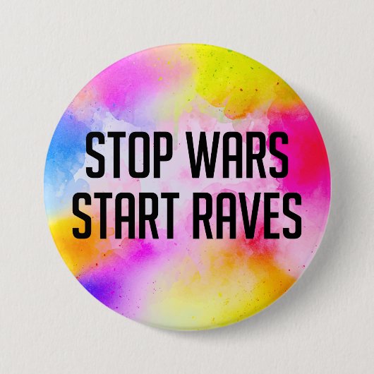 戦争ストップが猛威を奮い立てる 缶バッジ (正面)