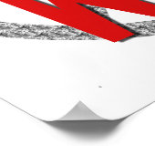 戦争ストップ平和シンボルTシャツとギフト ポスター (角)